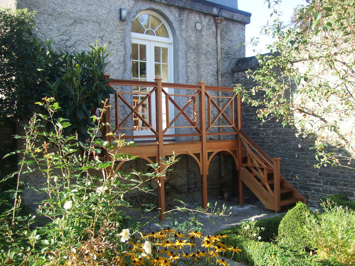 specialist wood stairs outdoor